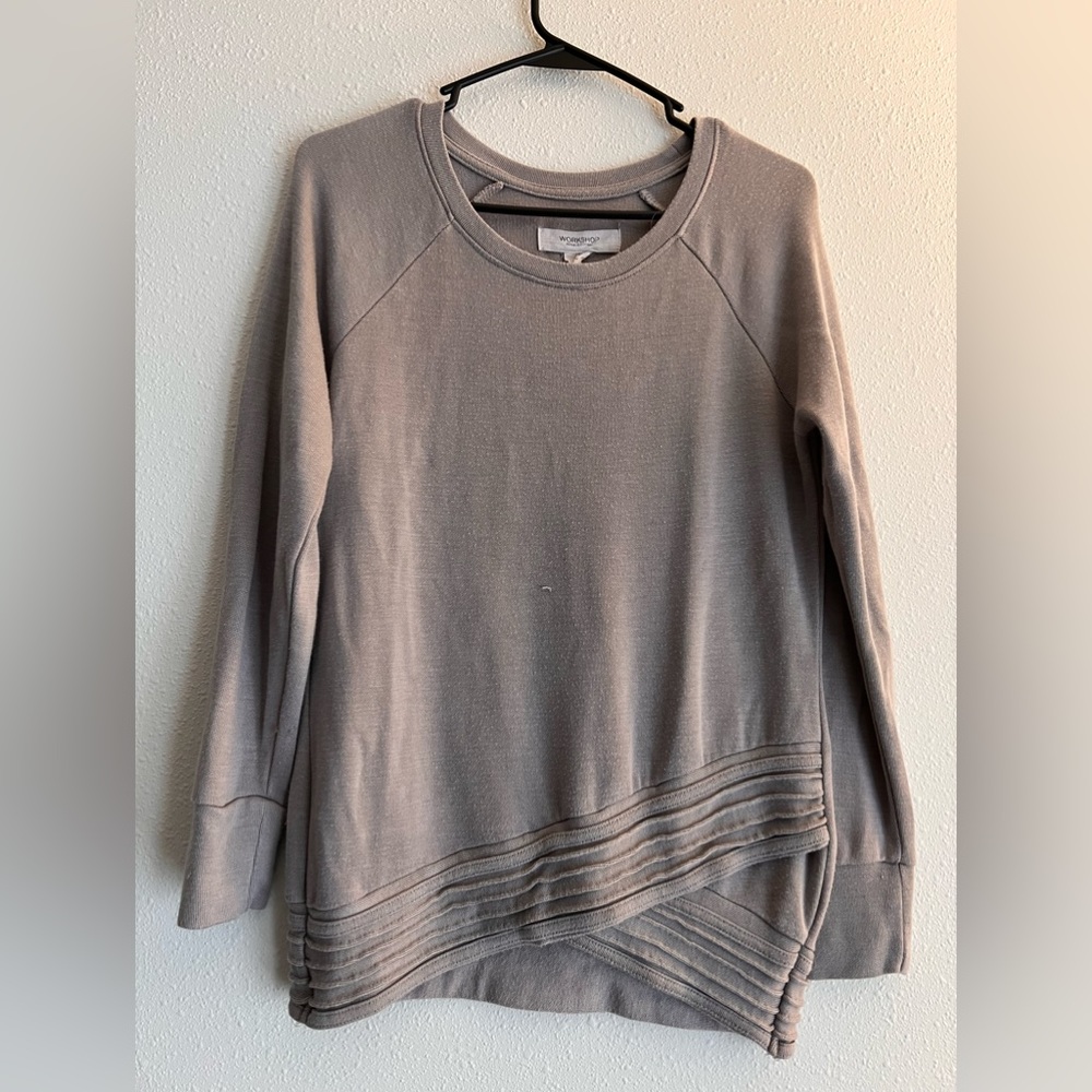 Workshop Republic Grey Asymmetrical Hem Sweater